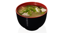 1. Miso suppe med fisk
