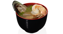 3. Miso suppe med skaldyr
