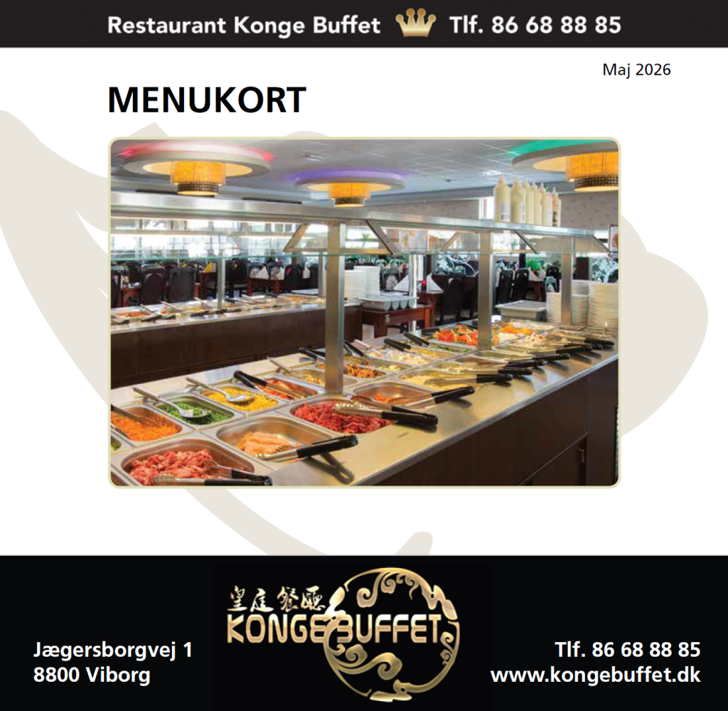 Menukort_Konge Buffet 2026